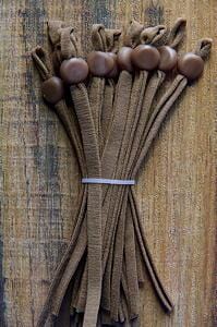 NATURALS Collection of colored elastic loops with silicone buckles for sewing masks. Tan, Brown, Khaki, Gray, Sand and Steel. Ships from Ohio.