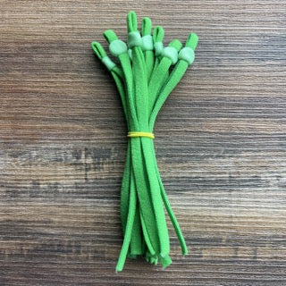 Happy Holidays Collection of adjustable elastic earloops for masks. Sky, Ocean, Deep Purple, Key Lime, Grinch Green, Aqua, Fuchsia, Cranberry and Wine. Ships from Ohio.