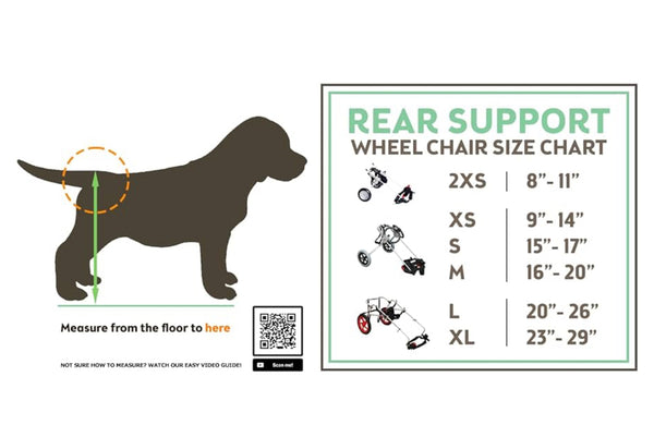 Best Friend Mobility Standard Rear Support Dog Wheelchair FML Elite - LARGE