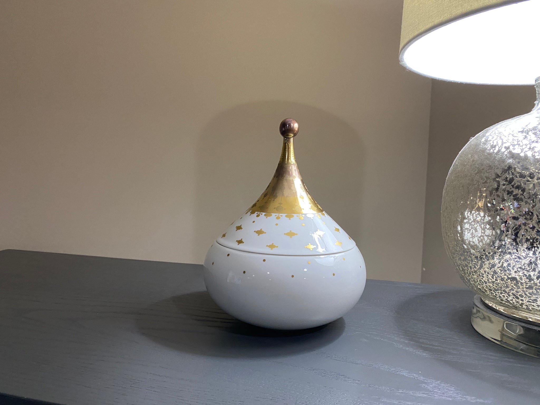 Vintage Rosenthal Studio Line Bjorn Wiinblad Quatre Couleurs Lidded Jar