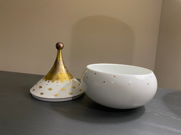 Vintage Rosenthal Studio Line Bjorn Wiinblad Quatre Couleurs Lidded Jar