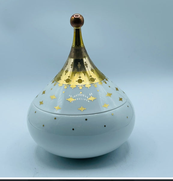 Vintage Rosenthal Studio Line Bjorn Wiinblad Quatre Couleurs Lidded Jar