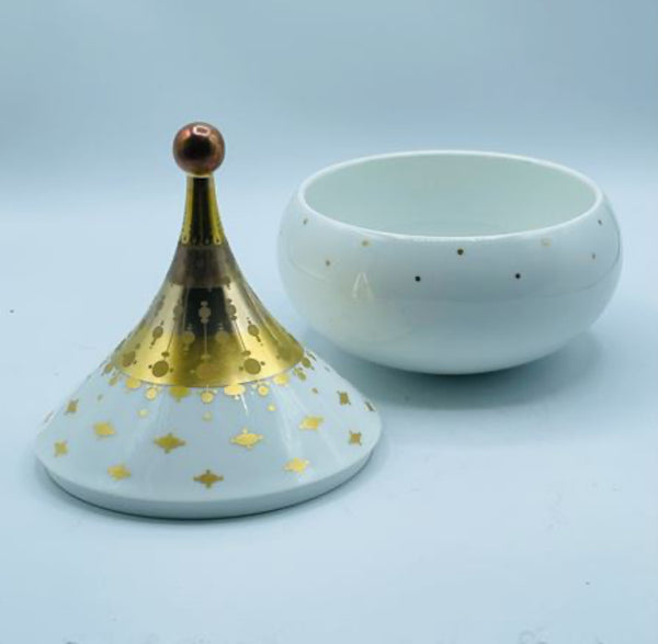 Vintage Rosenthal Studio Line Bjorn Wiinblad Quatre Couleurs Lidded Jar