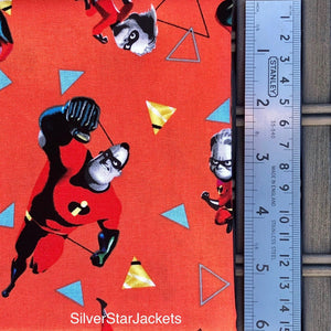Mr Incredible and Dash SuperHeroes 100% Cotton Fabric by the Yard. Ships from Ohio.